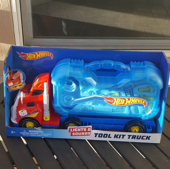 Hot Wheels Toys Hot Wheels Lights And Sounds Tool Kit Truck Poshmark